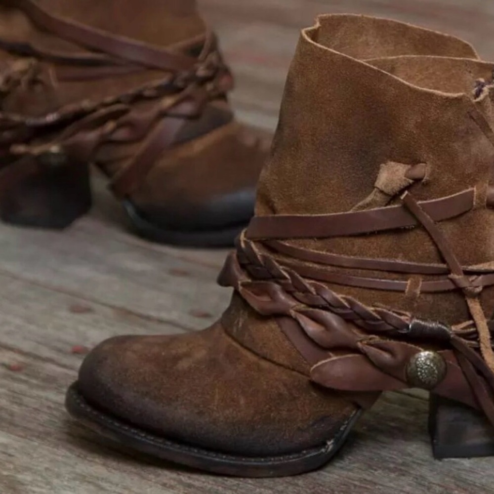 Frye Rustic Brown Ankle Booties - Picture 4 of 5